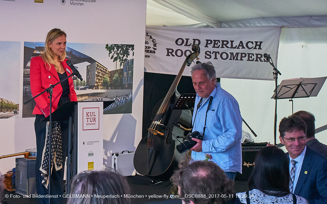 11. Mai 2017 - Grundsteinlegung für die LOGE und dem Kulturquadrat in Neuperlach